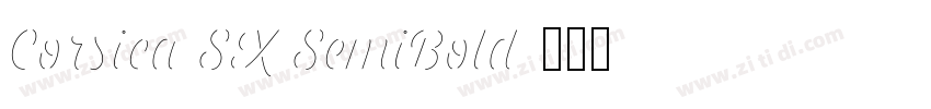 Corsica SX SemiBold字体转换